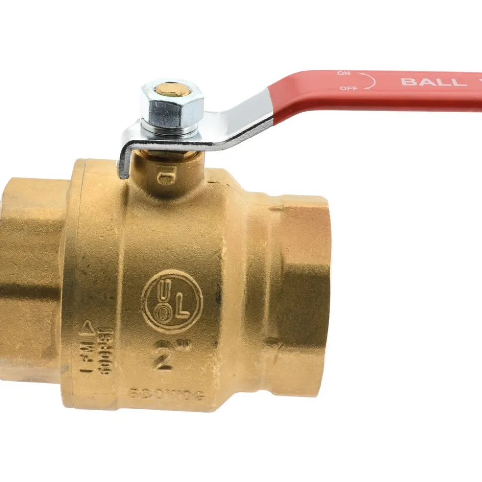Full Port Manual Ball Valve: 2" Pipe, Full Port