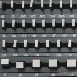 Gage Block Set: 0.05 to 4'' Range, 81 Pc, Economy Grade, Steel