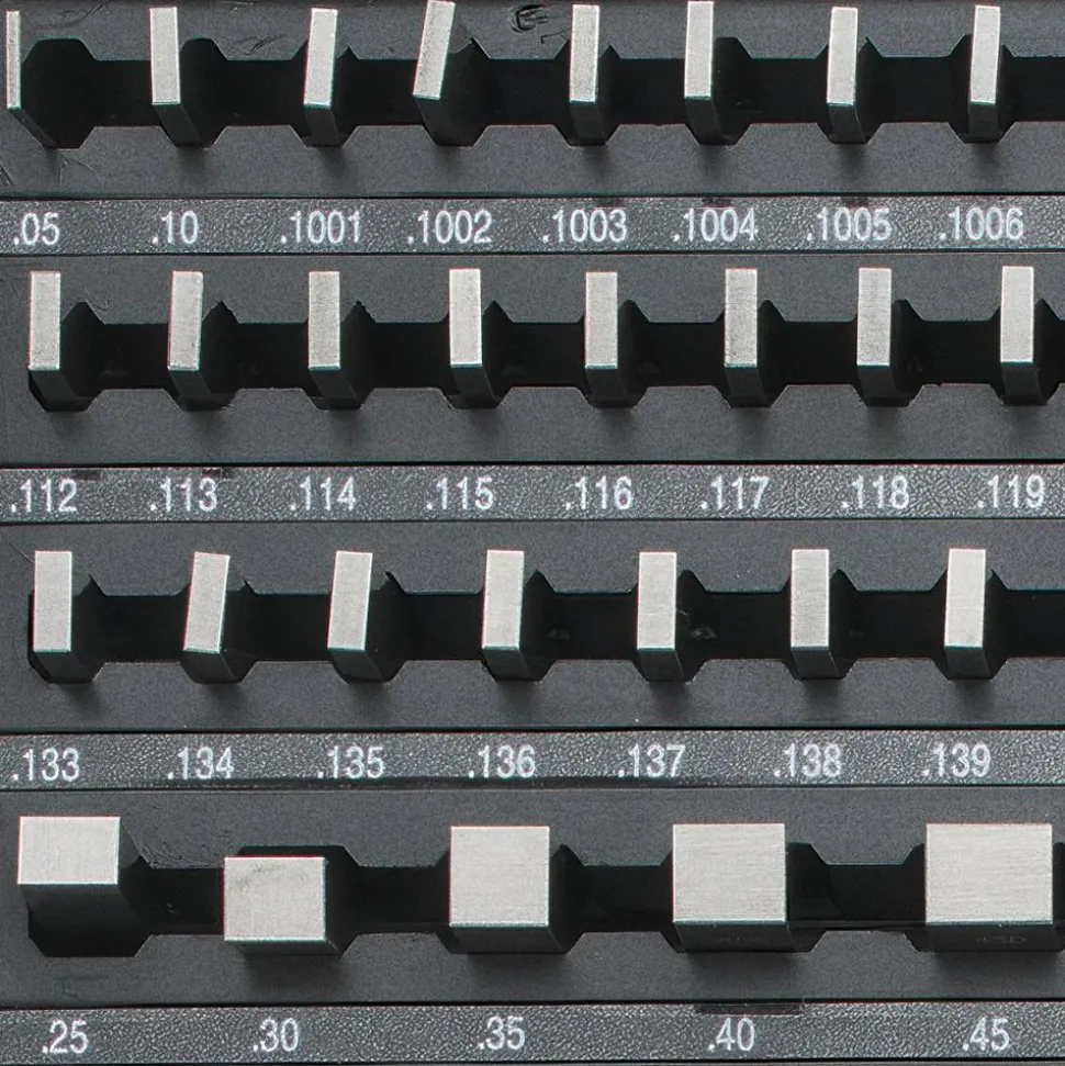 Gage Block Set: 0.05 to 4'' Range, 81 Pc, Economy Grade, Steel