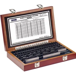 Gage Block Set: 0.05 to 4'' Range, 81 Pc, Economy Grade, Steel