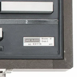 Gage Block Set: 0.101 to 4'' Range, 81 Pc, Steel