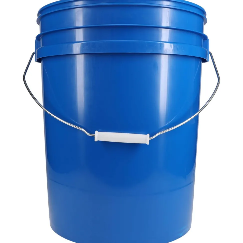 5 Gal, 14.5669" High, High-Density Polyethylene Round Blue Single Pail