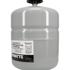 1.0 Gallon Capacity, 2.1 Gallon Tank, 8" Dia, 12-1/2" High, 1/2" Port, Expansion Tank