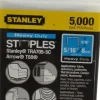 Galvanized Steel Heavy-Duty Power Crown Staple: 5/16" Leg Length
