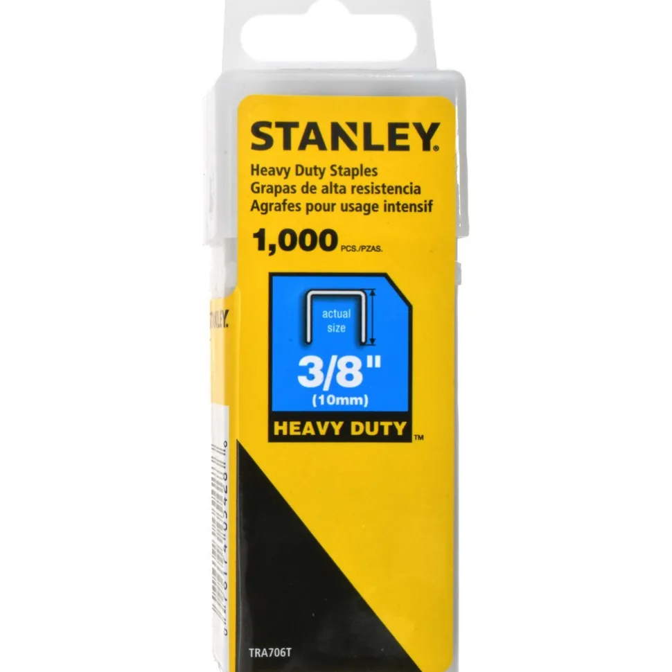 Galvanized Steel Heavy-Duty Power Crown Staple: 3/8" Leg Length