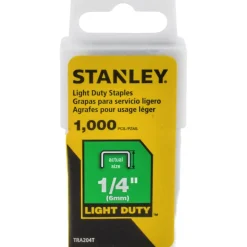 Galvanized Steel Light-Duty Staple: 1/4" Leg Length