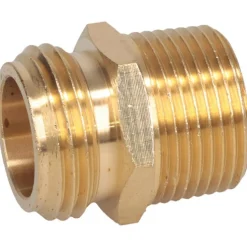 Garden Hose Fitting: 0.75" Hose, Male Hose to Male Pipe, Brass