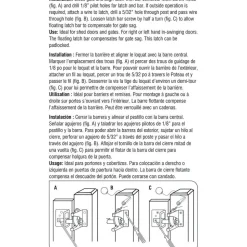 Gate Latches: Mount Type: Screw; Finish/Coating: Galvanized