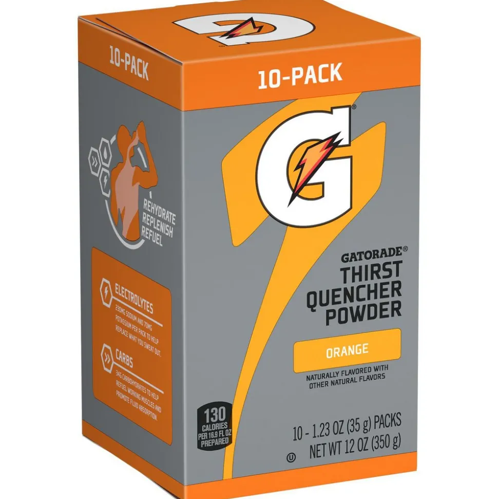 Gatorade Sports Drink: 16.9 Packet, Orange, Powder, Yields 16.90 oz