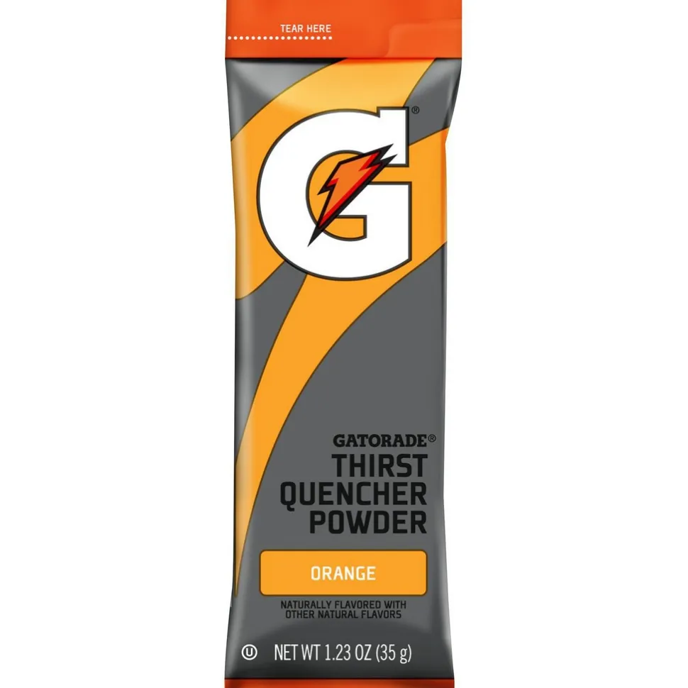 Gatorade Sports Drink: 16.9 Packet, Orange, Powder, Yields 16.90 oz