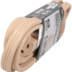 6', 14/3 Gauge/Conductors, Beige Indoor Extension Cord