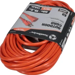 50', 16/3 Gauge/Conductors, Orange Indoor & Outdoor Extension Cord