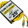 25', 12/3 Gauge/Conductors, Yellow Outdoor Extension Cord