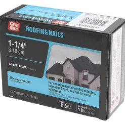 11 Gauge, 1-1/4" OAL Roofing Nails