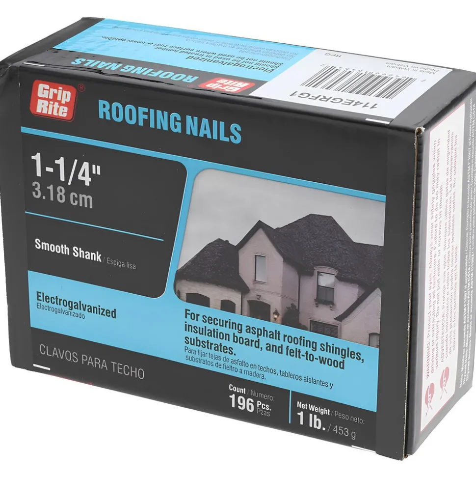 11 Gauge, 1-1/4" OAL Roofing Nails