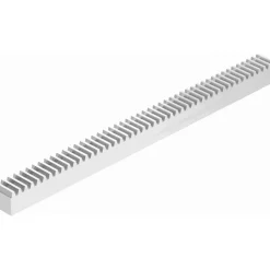 Gear Rack: 1-1/4" Face Width, 14.5 ° Pressure Angle, Use with Spur Gears