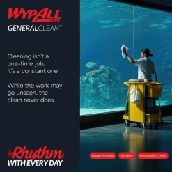 GeneralClean™ L30 Heavy Duty Cleaning Towels (05841), Jumbo Roll, Strong and Soft Towels, White