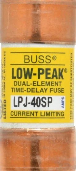General Purpose Fuse: Time Delay, J, 40.0000 A