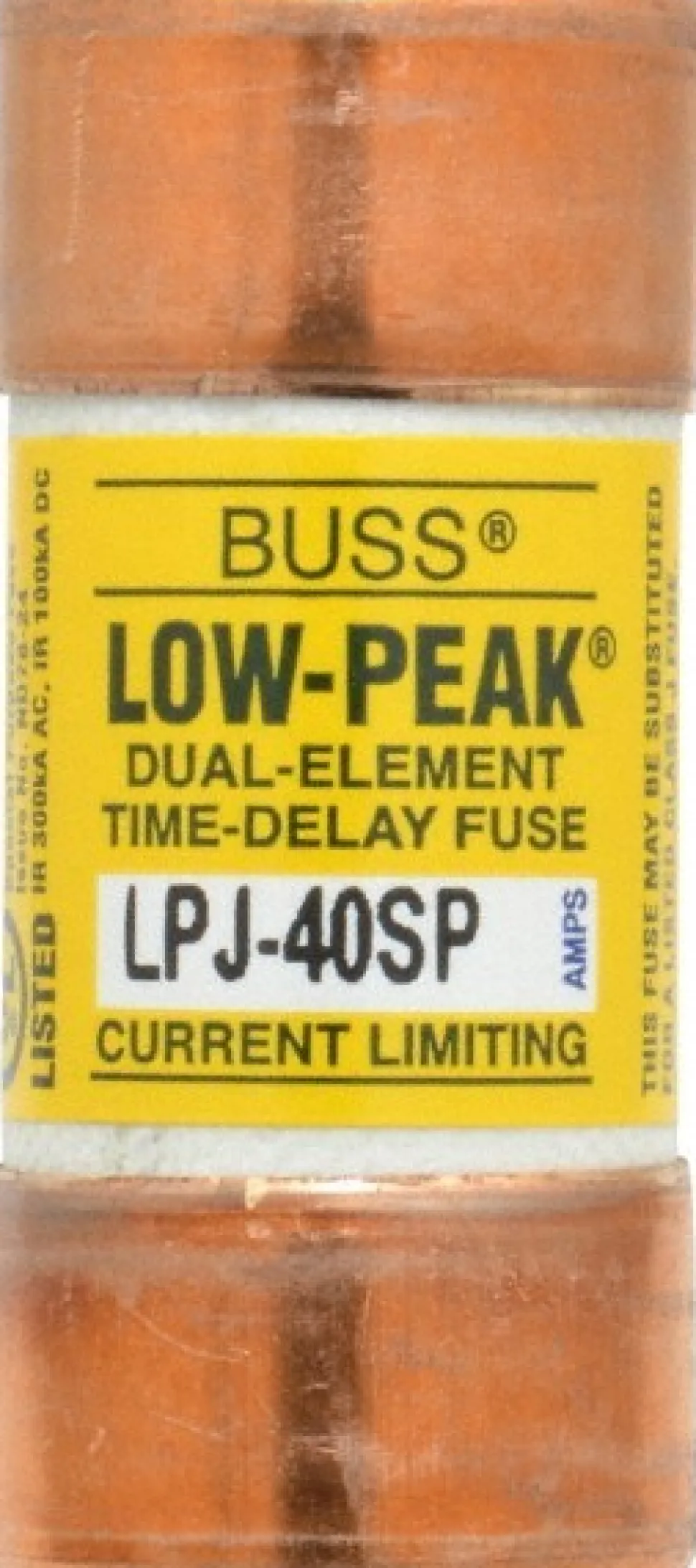 General Purpose Fuse: Time Delay, J, 40.0000 A
