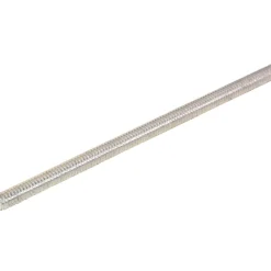 General-Purpose Threaded Rod: 1/4-20, 6' OAL, Low-Carbon Steel, Zinc Finish