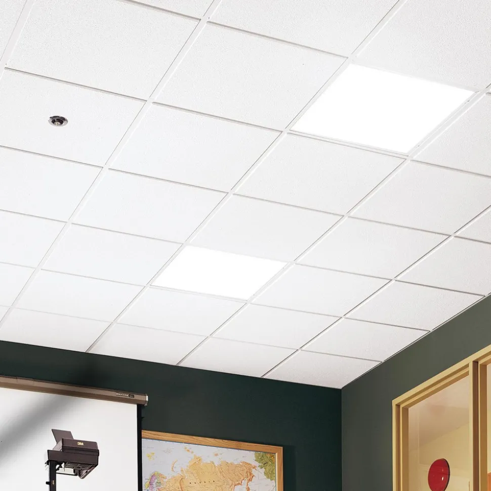 GEORGIAN - Unperforated 24 in x 24 in Ceiling Tile, White