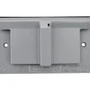 GFCI Receptacle Electrical Box Cover: Stainless Steel