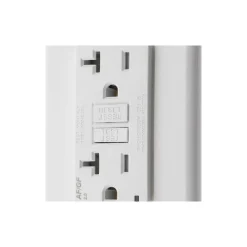 GFCI Receptacles; Grade: Commercial; Color: White; NEMA Configuration: 5-20R; Amperage: 20; Reset Type: Manual; Voltage: 125 VAC; Wiring Method: Side; Back; Body Material: Thermoplastic; Flange Style: No Flange; Flange Included: No; Amperage: 29 A; Voltage: 125 V ac; Number Of Phases: 1