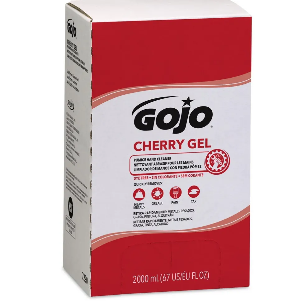 GOJO Cherry Gel Pumice Hand Cleaner, Cherry Scent, 2000 mL Refill for GOJO PRO TDX Dispenser