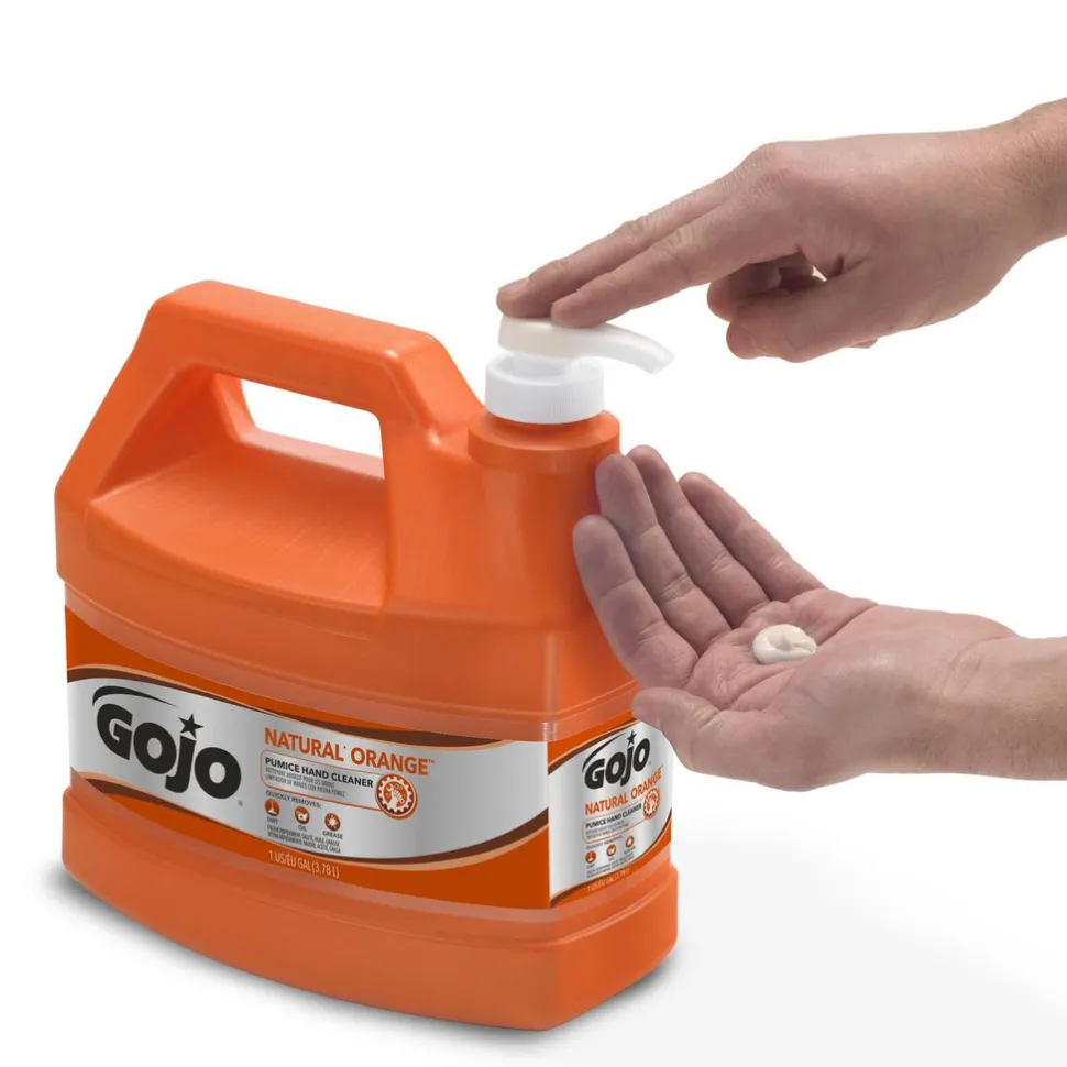 GOJO NATURAL* ORANGE Pumice Hand Cleaner, 1 gal Pump Bottle