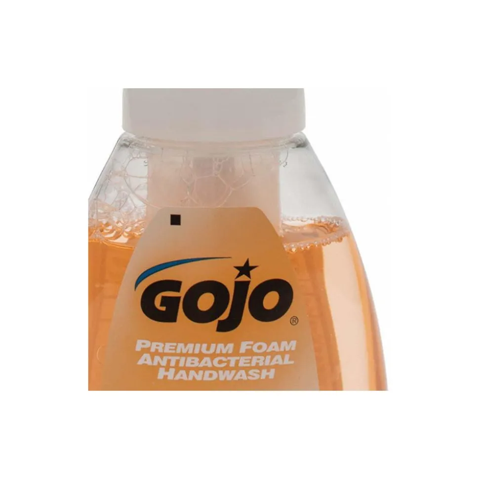 GOJO Premium Foam Antibacterial Handwash, 7.5 fl oz Foamer Bottle w/ Pump