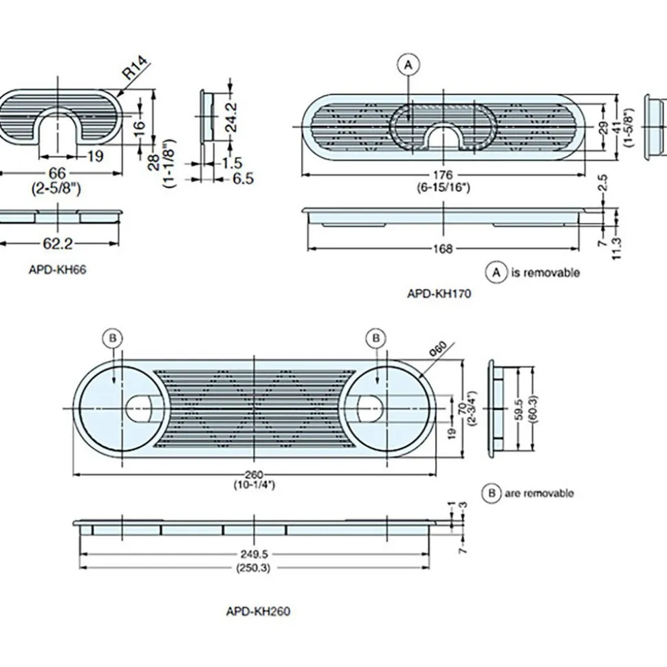 Grilles: Type: Ventilator; Style: High Volume; Material: Plastic (ABS)
