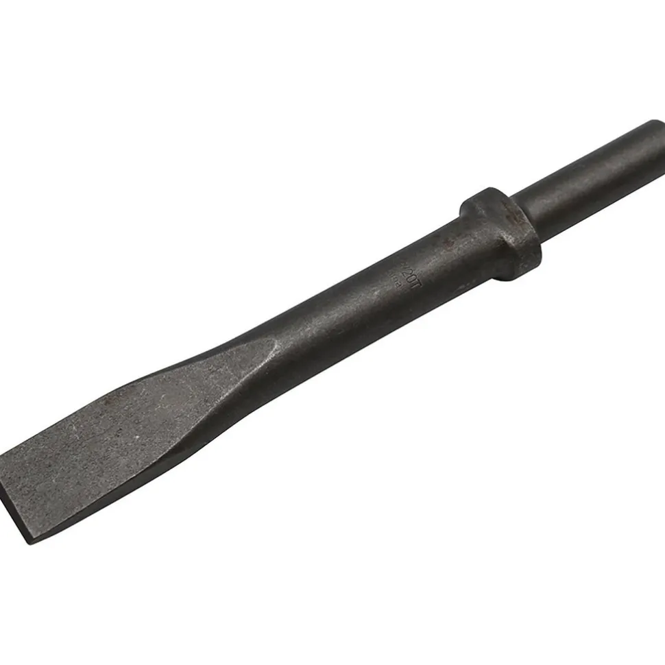 Hammer & Chipper Replacement Chisel: Flat, 1" Head Width, 9" OAL, 3/4" Shank Dia
