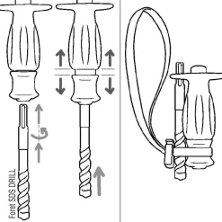Hand Drills: Type: SDS Bit Hand Drill; Handle Style: Bulb Shape