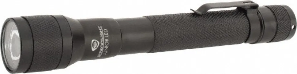 Handheld Flashlight: LED, 225 Lumens, 10 hr Max Run Time, AA Battery (Included)