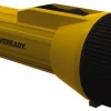 Handheld Flashlight: LED, 35 Lumens, 113 hr Max Run Time, D Battery (Not Included), Max Beam Distance: 45 m