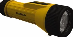 Handheld Flashlight: LED, 35 Lumens, 113 hr Max Run Time, D Battery (Not Included), Max Beam Distance: 45 m