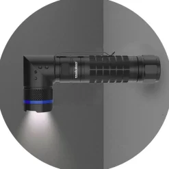 Handheld Flashlight: LED, 900 Lumens, 20 hr Max Run Time, Rechargeable Lithium-ion Battery (Included), Max Beam Distance: 80 m