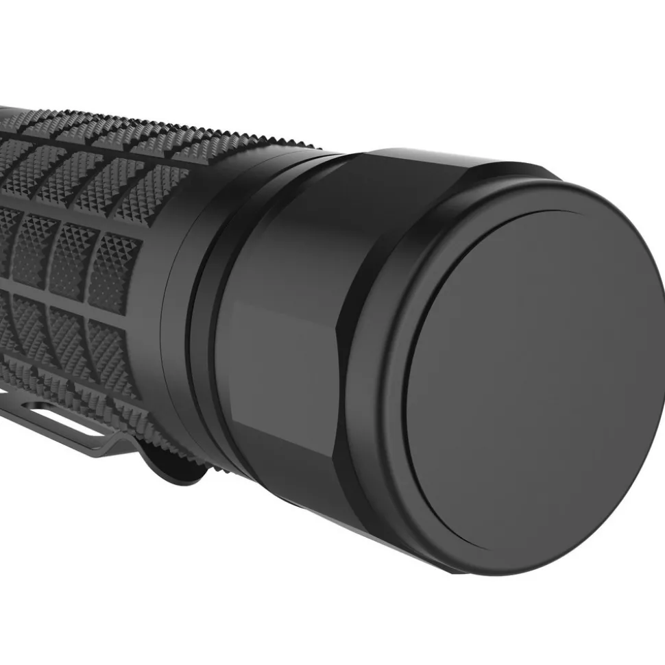 Handheld Flashlight: LED, 900 Lumens, 20 hr Max Run Time, Rechargeable Lithium-ion Battery (Included), Max Beam Distance: 80 m