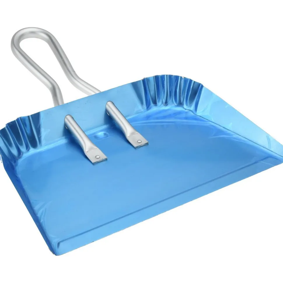Handheld Dustpan: Aluminum Body, 9" Aluminum Handle