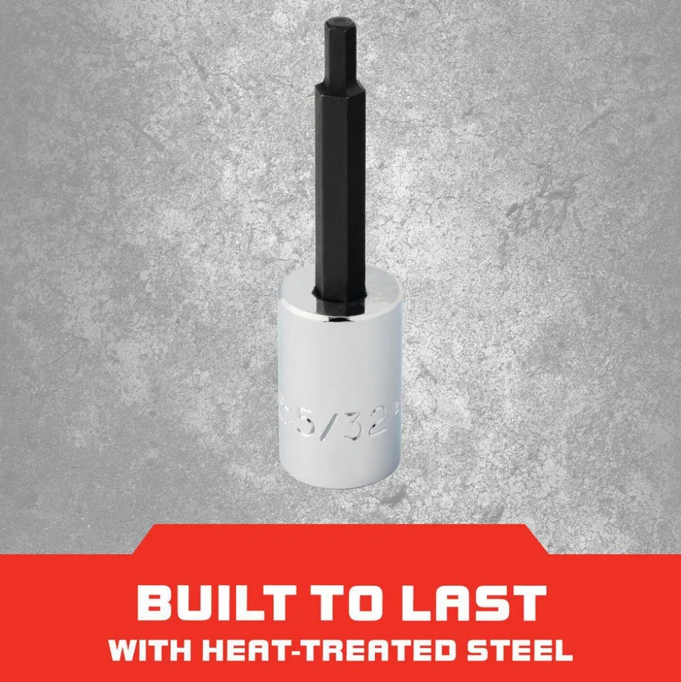 Hand Hex Bit Socket: 3/8" Drive, 5/32" Hex
