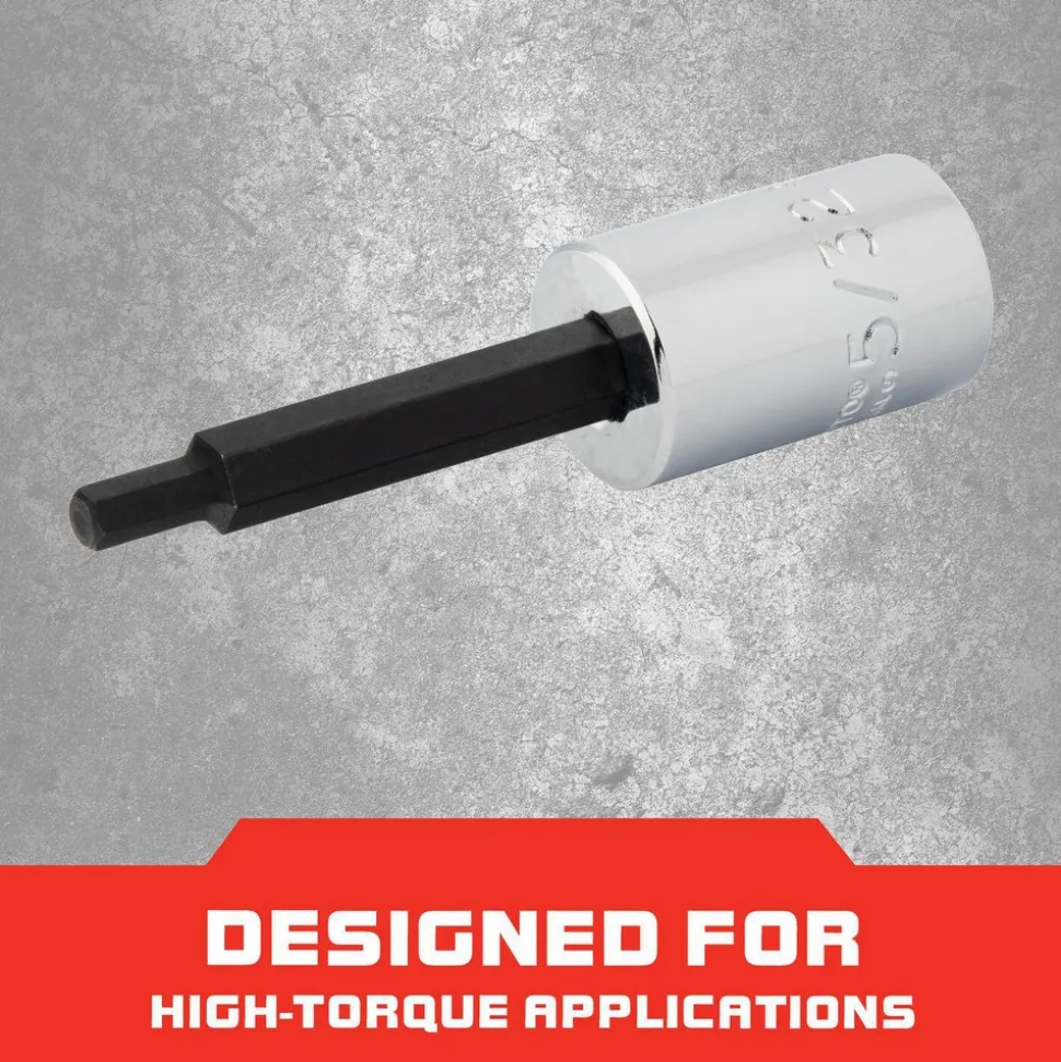 Hand Hex Bit Socket: 3/8" Drive, 5/32" Hex