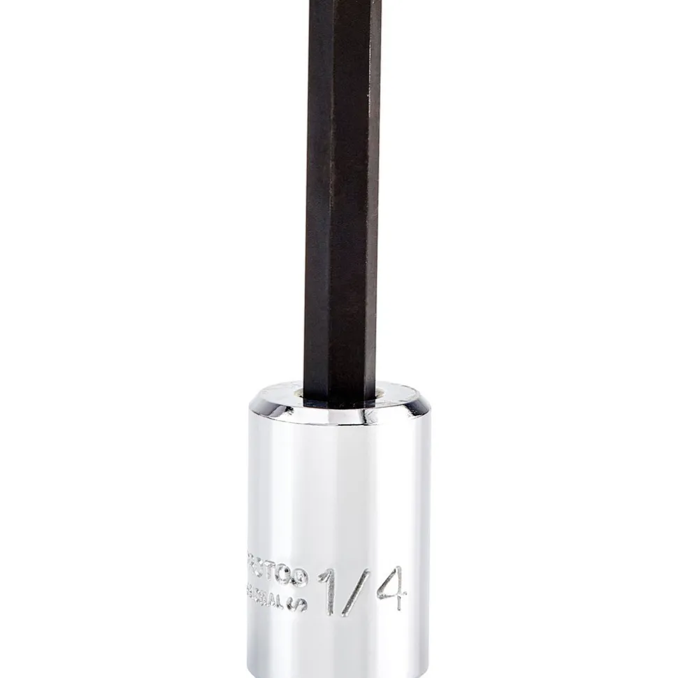 Hand Hex Bit Socket: 3/8" Drive, 1/4" Hex
