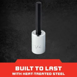 Hand Hex Bit Socket: 3/8