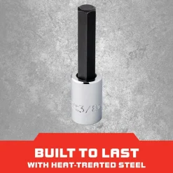 Hand Hex Bit Socket: 3/8