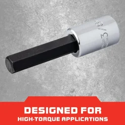 Hand Hex Bit Socket: 3/8