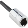 Hand Hex Bit Socket: 3/8" Drive, 6.00 mm Hex