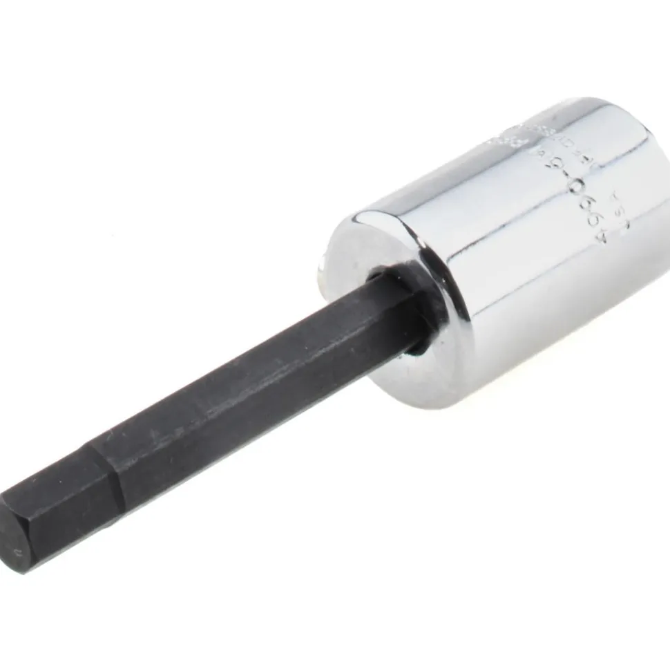Hand Hex Bit Socket: 3/8" Drive, 6.00 mm Hex