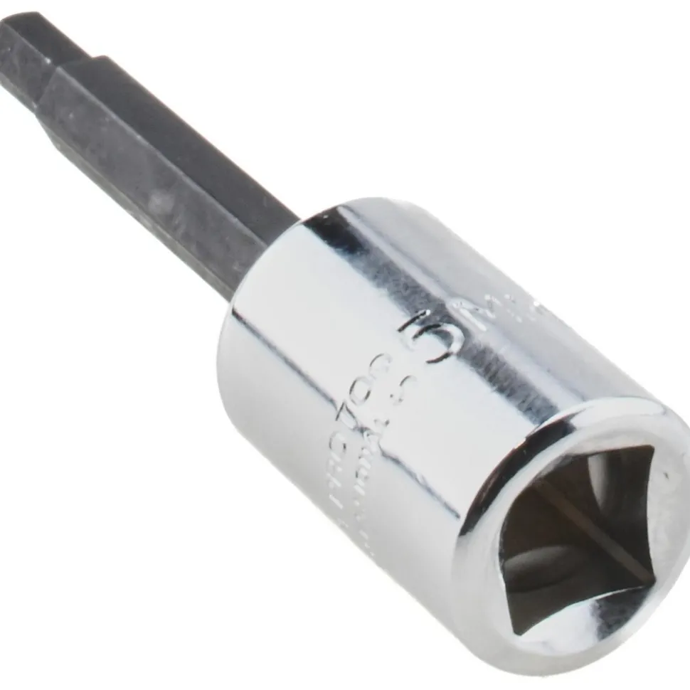 Hand Hex Bit Socket: 3/8" Drive, 5.00 mm Hex