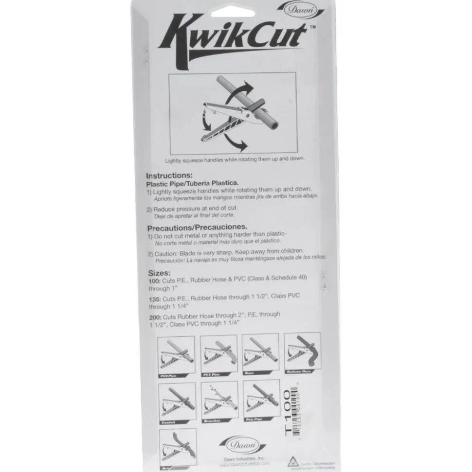 Hand Pipe & Tube Cutter: 1-1/8" Tube