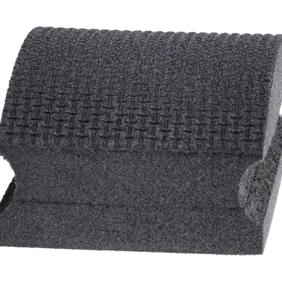 Hand Sanding Pad: Coated, Diamond, Medium Grade, Black